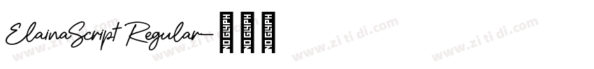 ElainaScript Regular字体转换